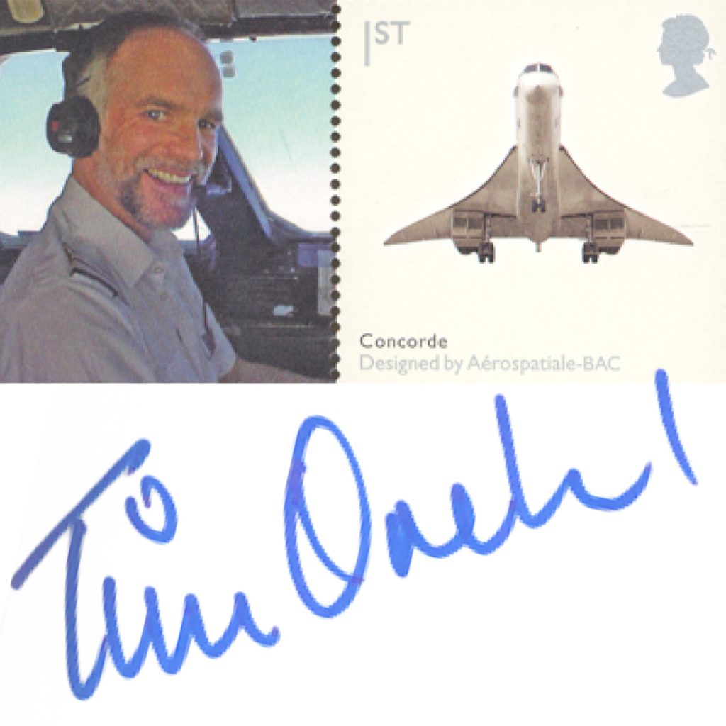 Pilot and signature Tim Orchard 1024x1024 - Bringing Aviation History Home &#8211; The Concorde Signed Frames