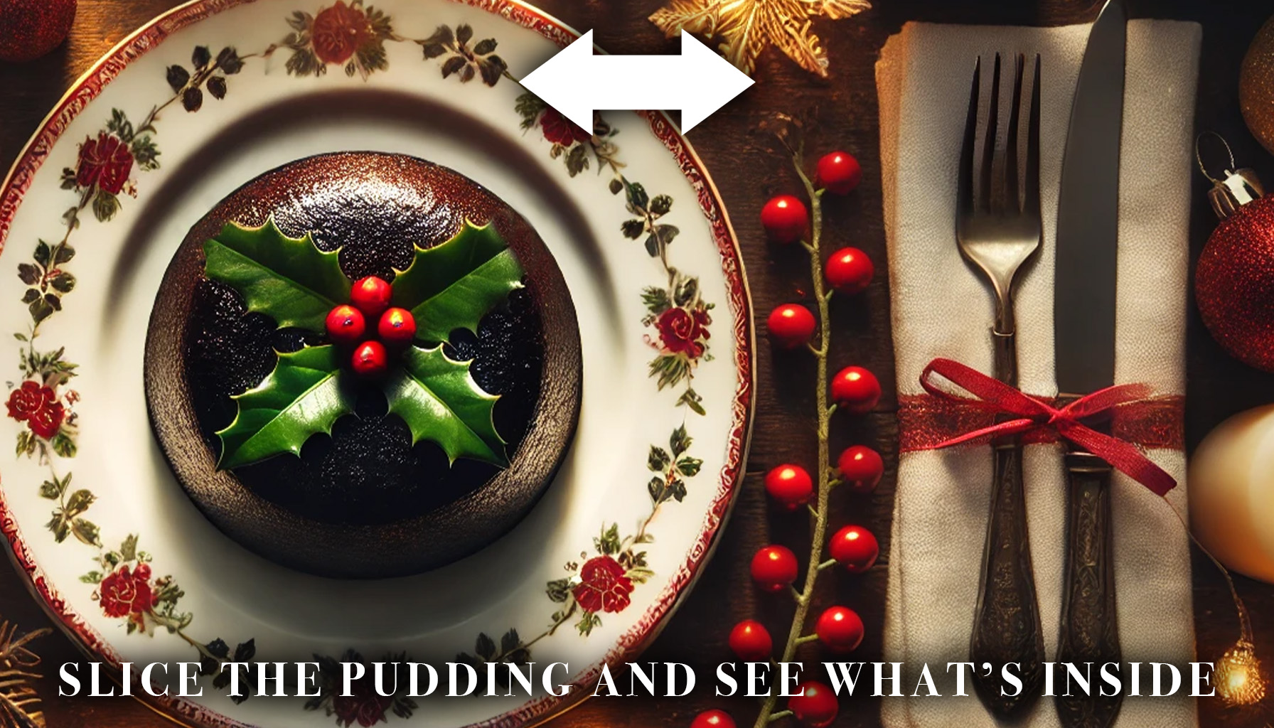 Slice the pudding 1 3 - The Sixpence: A Christmas Tradition Reimagined