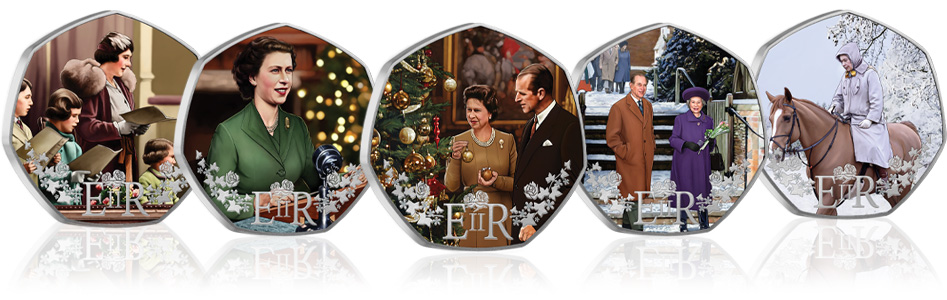 all coins image 2 - The Memories of Her Majesty at Christmas Collection