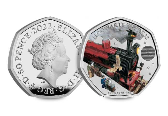 harry potter hogwarts express 50p silver obverse reverse - The World of Harry Potter UK 50p Coin Series ⚡