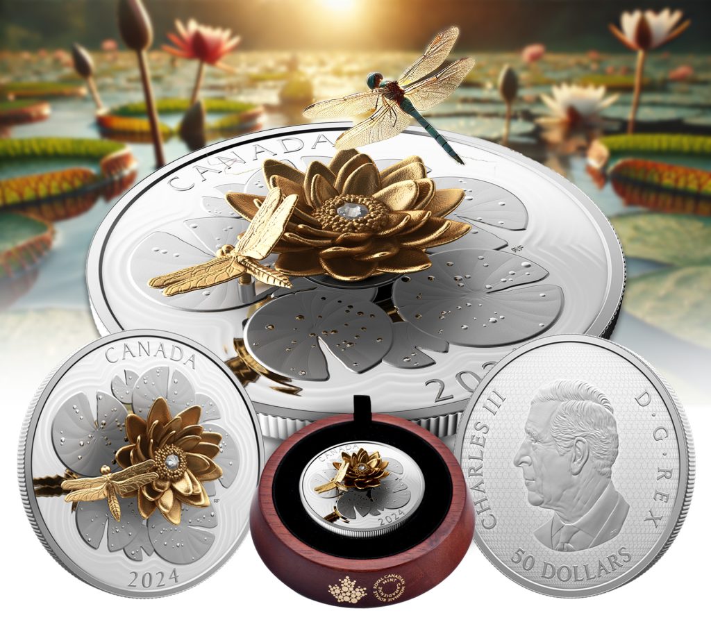 Dragonfly and Bloom blog image 1 bigger 1024x893 - The Dragonfly and the Bloom Fine Silver Proof Coin: A Touch of Magic