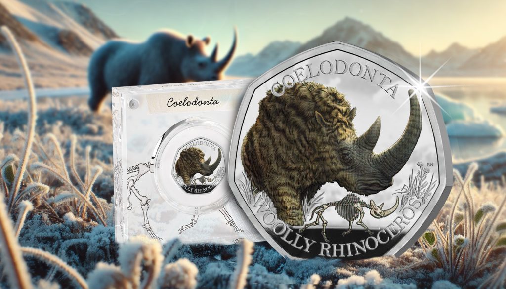 Blog image lifestyle Rhino 1 1024x585 - Explore the Ice Age Giants 50p series