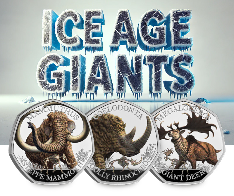 Blog intro image - Explore the Ice Age Giants 50p series