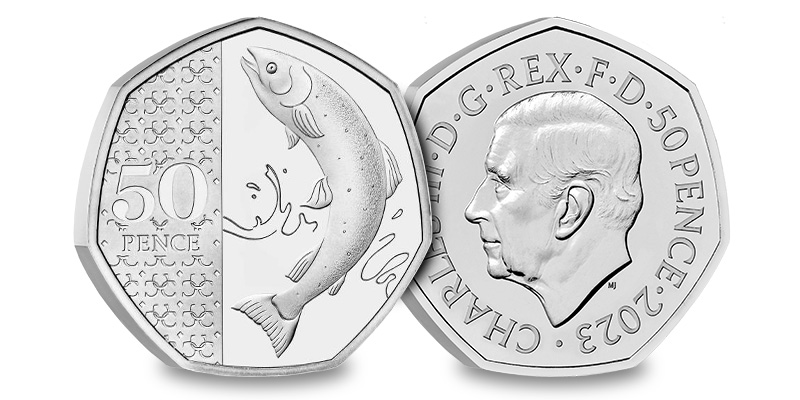 Atlantic Salmon 50p 2023 - UK&#8217;s Rarest 50p Coins