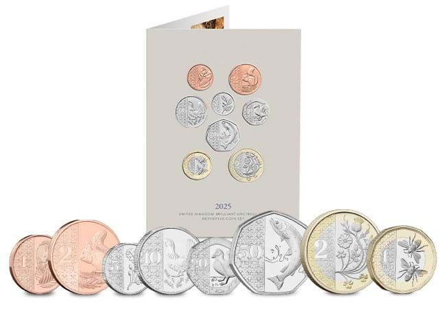 The Official 2025 United Kingdom Brilliant Uncirculated Coinage Set - 2025 UK Annual Coin Sets: Available Now!