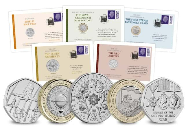 The UK 2025 Annual Commemorative Coin Cover Collection - 2025 UK Annual Coin Sets: Available Now!