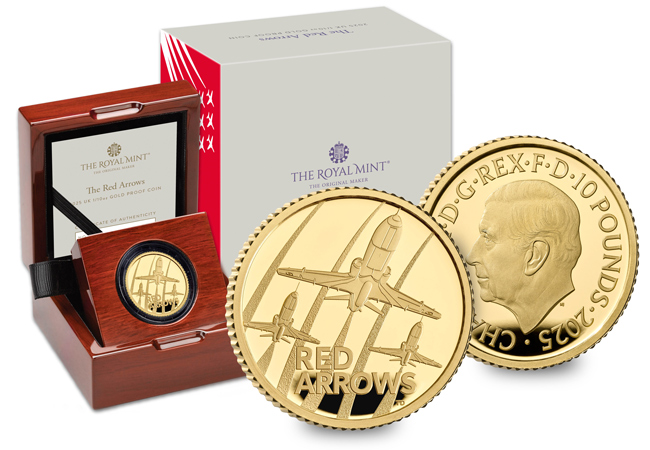 UK 2025 RAF Red Arrows gold coin - Red Arrows 50p Coin Collection: A Tribute to Britain’s Iconic Aerobatic Team