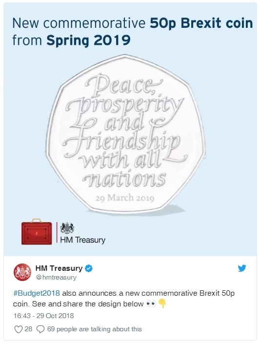 brexit 50p announcement - The Rare Brexit 50p: Have you got one?