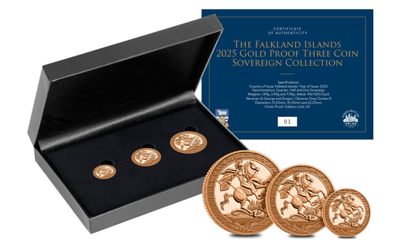 first ever falklands island gold proof 3 coin sovereign set - Announcing the First-Ever Falkland Islands Sovereign Collection!