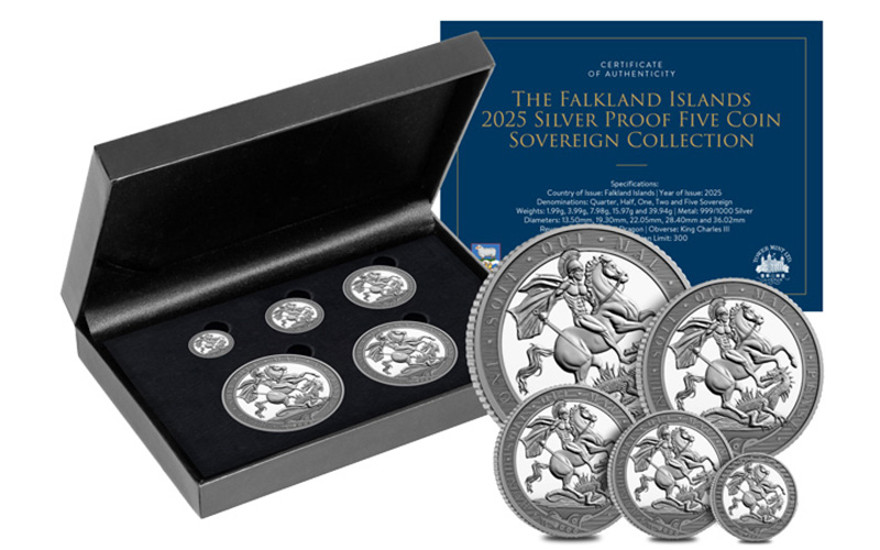 first ever falklands island silver five coin sovereign set - Announcing the First-Ever Falkland Islands Sovereign Collection!