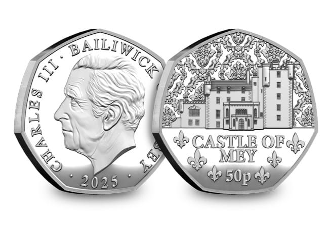 jersey royal residences silver castle mey 50p obv rev 1 - Introducing the 2025 Royal Residences 50p Collection