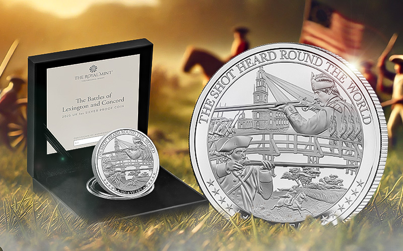 The Battle of Independence 2025 1oz Silver Proof Coin blog image 1 - The UK 2025 American War of Independence Silver 1oz Coin