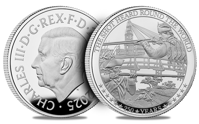 The Battle of Independence 2025 1oz Silver Proof Coin blog image 2 - The UK 2025 American War of Independence Silver 1oz Coin