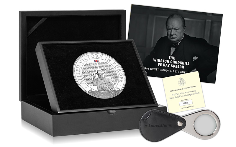 winston churchill ve day speech masterpiece coin image 3 - The coin that speaks volumes &#8230;