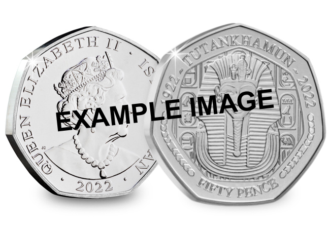 The Coins That Nearly Didn’t Exist: The Unique Story Behind the Tutankhamun Treasures 50p Set Example of QEII Obverse - The Coins That Nearly Didn’t Exist: The Unique Story Behind the Tutankhamun Treasures 50p Set