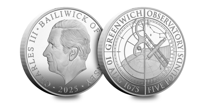 The £5 Coin Celebrating 350 Years of the Royal Observatory Greenwich greenwich observatory coin - The £5 Coin Celebrating 350 Years of the Royal Observatory Greenwich