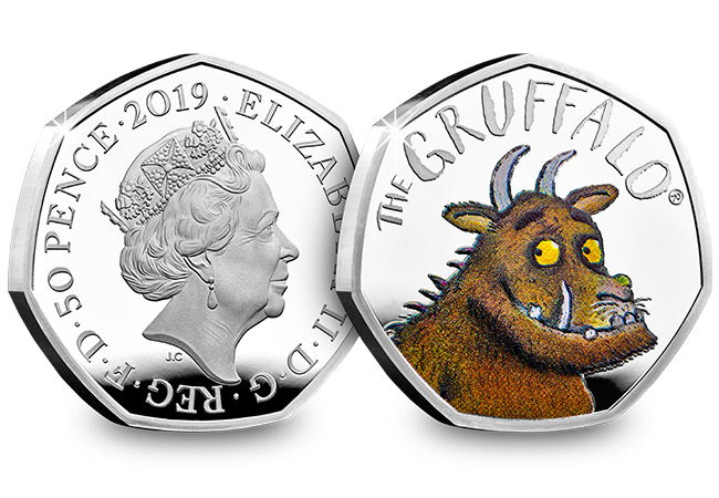 Could the 2025 UK Zog 50p be RARER than the sell-out Gruffalo 50p? UK 2019 Gruffalo Silver Proof 50p Coin Obverse Reverse - Could the 2025 UK Zog 50p be RARER than the sell-out Gruffalo 50p?
