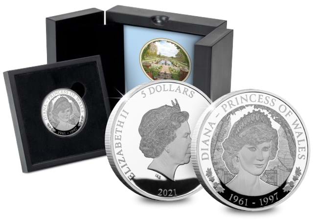 dn 2021 cook island diana supersize photographic silver 5oz silver proof coin product images 9 - Princess Diana Collectables: Honouring the People&#8217;s Princess
