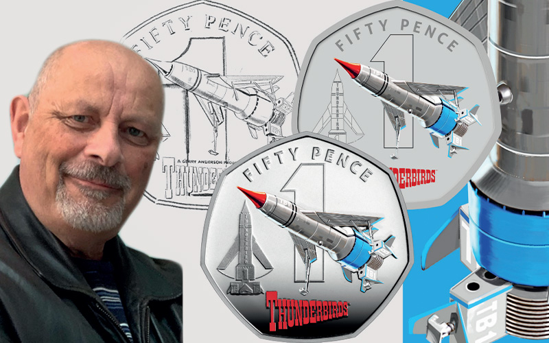 Thunderbirds Artist Artist Lee Sullivan - The World&#8217;s First Thunderbirds 50p Coins