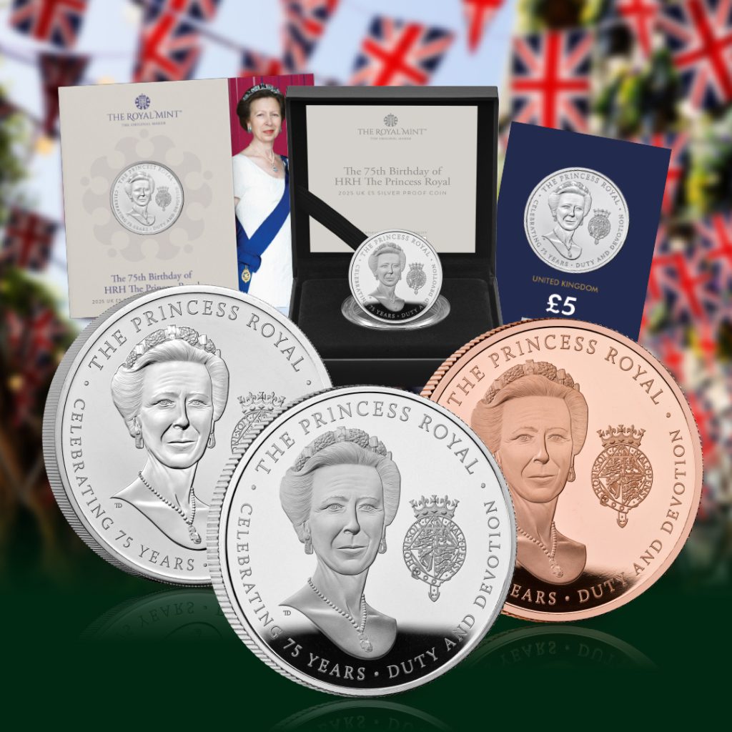 UK 2025 Princess Anne 75th Coin Range digital assets DY 4 1024x1024 - A Royal Milestone: The First-Ever UK Coin Honouring The Princess Royal