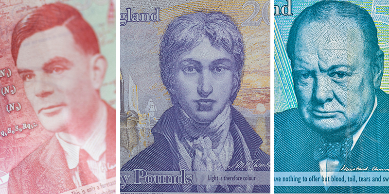 bank notes famous people - Help Redesign the UK&#8217;s Banknotes: Public Invited to Choose New Themes