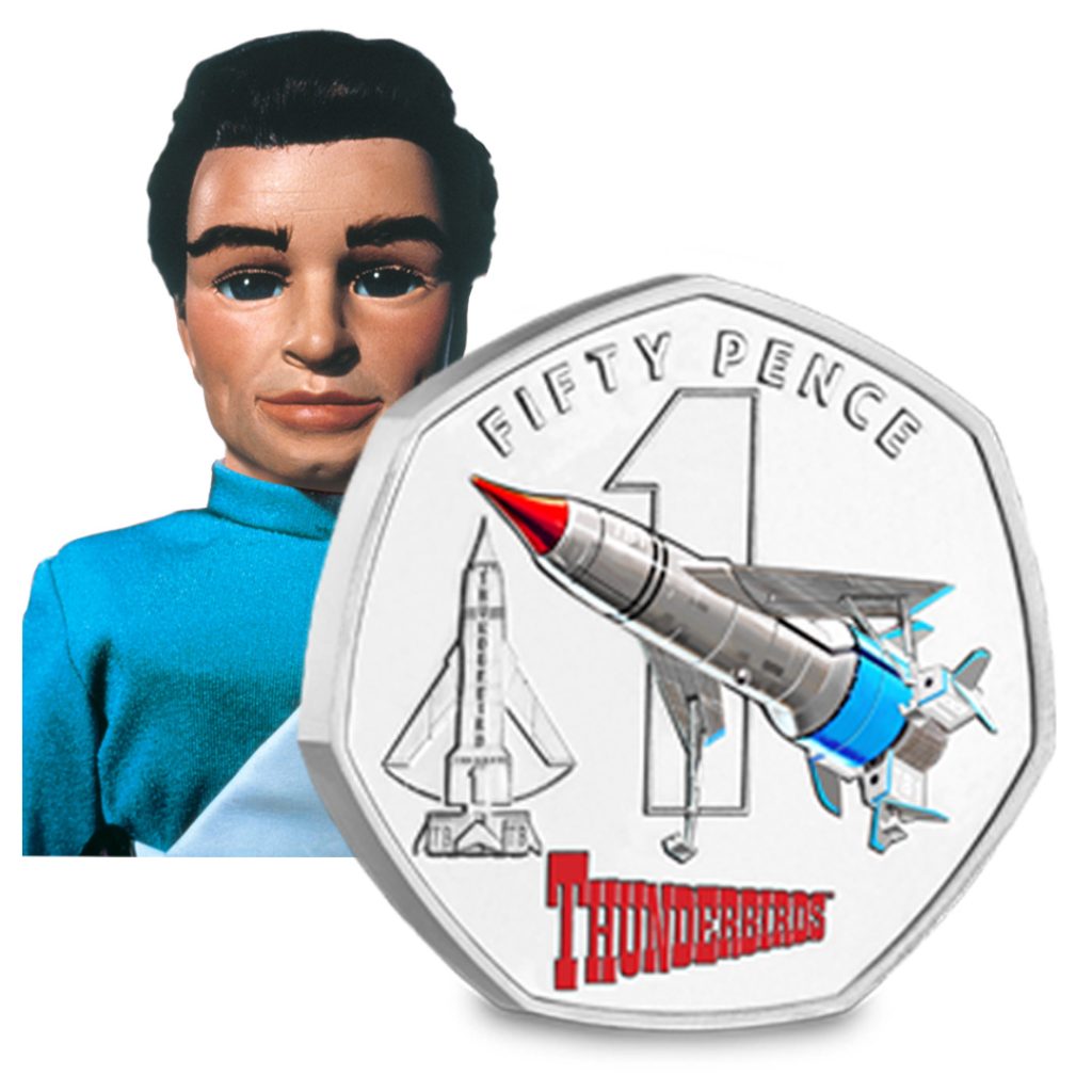 thunderbirds 50p thunderbird 1 scott tracy 1024x1024 - The World&#8217;s First Thunderbirds 50p Coins