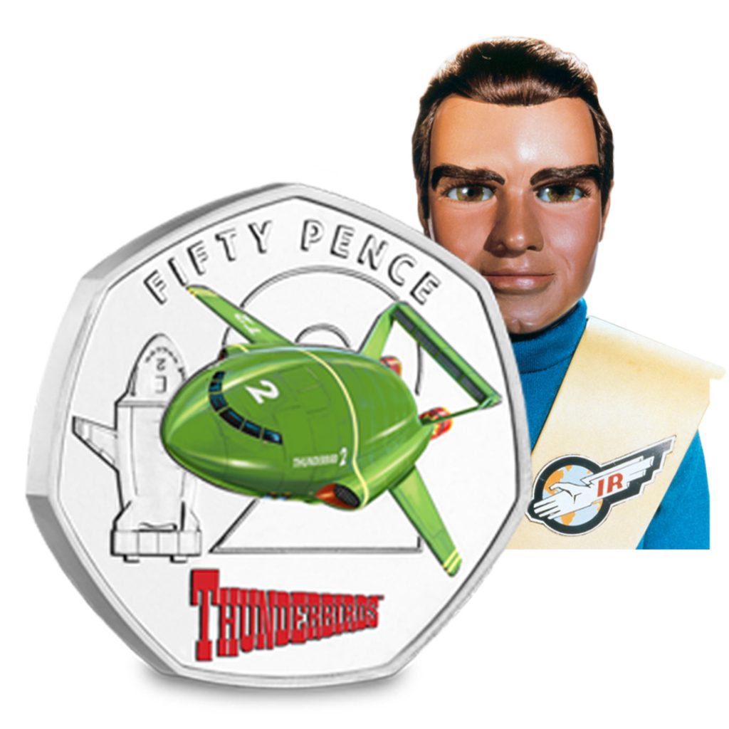 thunderbirds 50p thunderbird 2 virgil 1 1024x1024 - The World&#8217;s First Thunderbirds 50p Coins
