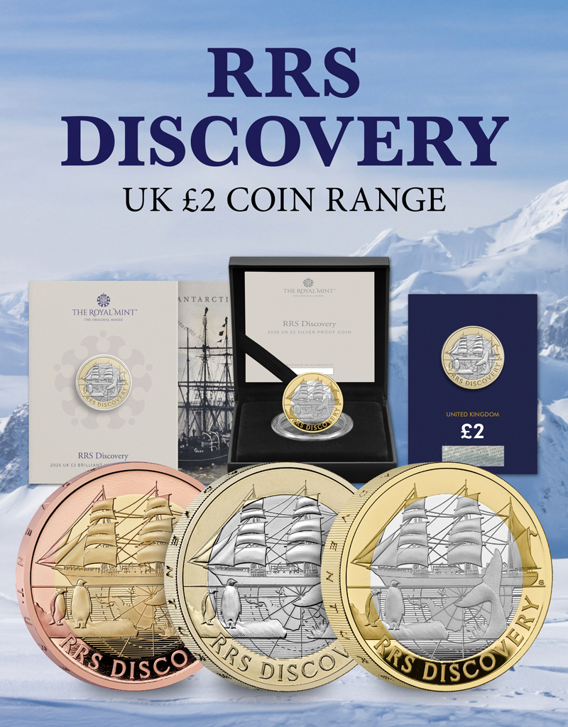 UK 2025 RRS Discovery 2 Coin Range Digital Assets CL 24 - RRS Discovery: From Antarctic Exploration to UK £2 Coin