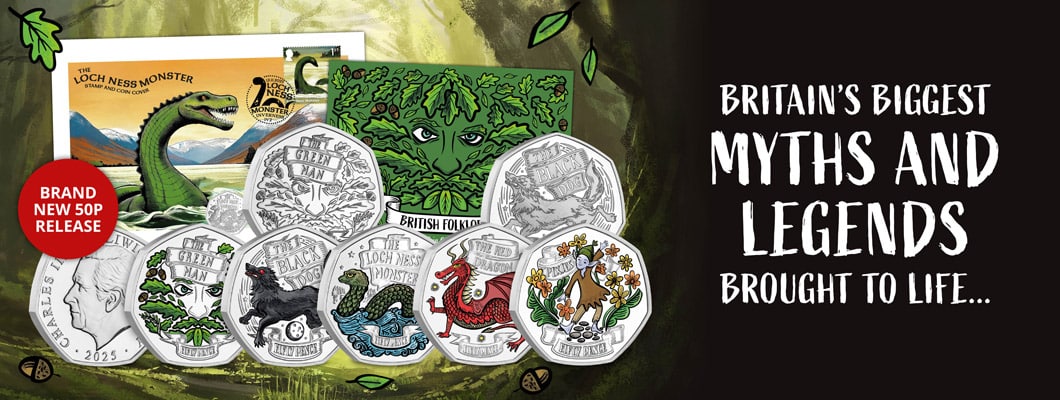 Folklore 50p Range Images AT 12 - Britain’s BIGGEST Myths and Legends Come to Life on BRAND NEW 50p Collection