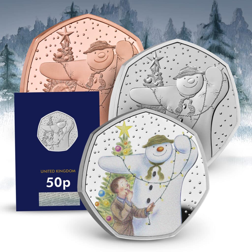 The 2025 Snowman 50p Range Digital Assets AT 6 1024x1024 - JUST RELEASED: The 2025 The Snowman™ 50p — The UK’s Most Magical Christmas Tradition Continues!