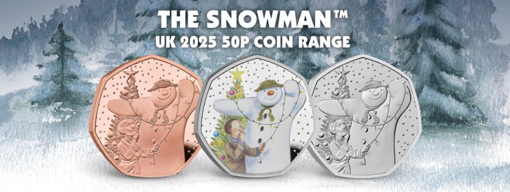 The 2025 Snowman 50p Range Digital Assets AT V3 7 1024x386 - JUST RELEASED: The 2025 The Snowman™ 50p — The UK’s Most Magical Christmas Tradition Continues!
